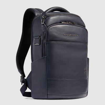 Zaino Piccolo da Uomo Piquadro New Classic in Pelle con Porta PC 13'' Blu