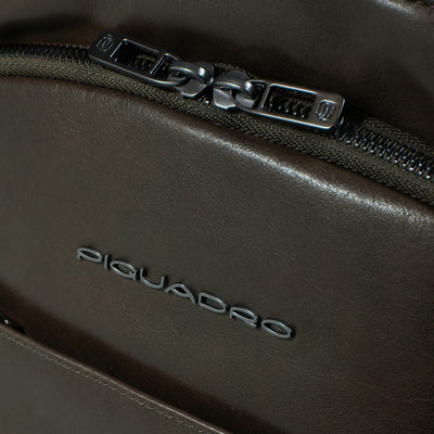 Zaino Piccolo da Uomo Piquadro New Classic in Pelle con Porta PC 13'' Verde