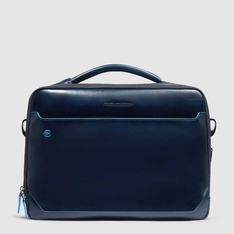 Borsa Piquadro Blue Square in Pelle con Porta PC e iPad® 12,9" Blu