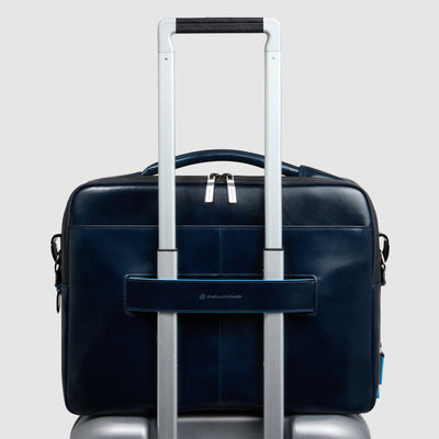Borsa Piquadro Blue Square in Pelle con Porta PC e iPad® 12,9" Blu