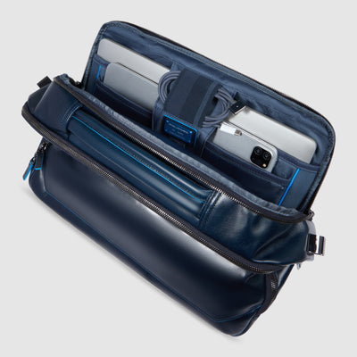 Borsa Piquadro Blue Square in Pelle con Porta PC e iPad® 12,9" Blu
