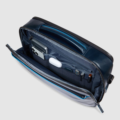 Borsa Piquadro Blue Square in Pelle con Porta PC e iPad® 12,9" Blu