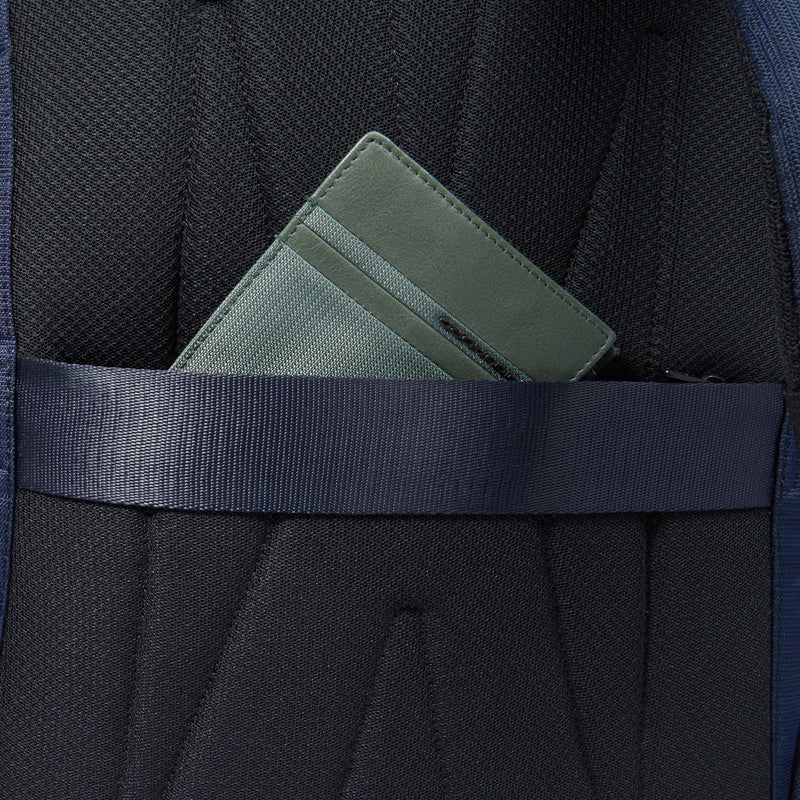 Zaino Piquadro Marcel in Pelle e Tessuto con Porta PC 14" Blu