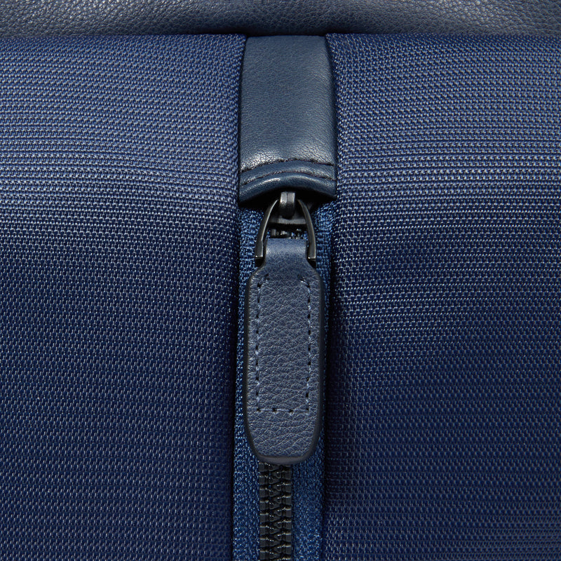 Zaino Piquadro Marcel in Pelle e Tessuto con Porta PC 14" Blu