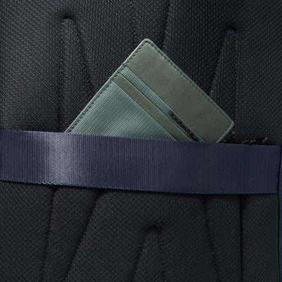 Zaino Piquadro Marcel in Pelle e Tessuto con Porta PC 14" Blu e Testa di Moro