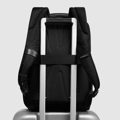 Zaino Piquadro Marcel in Pelle e Tessuto con Porta PC 14" Nero