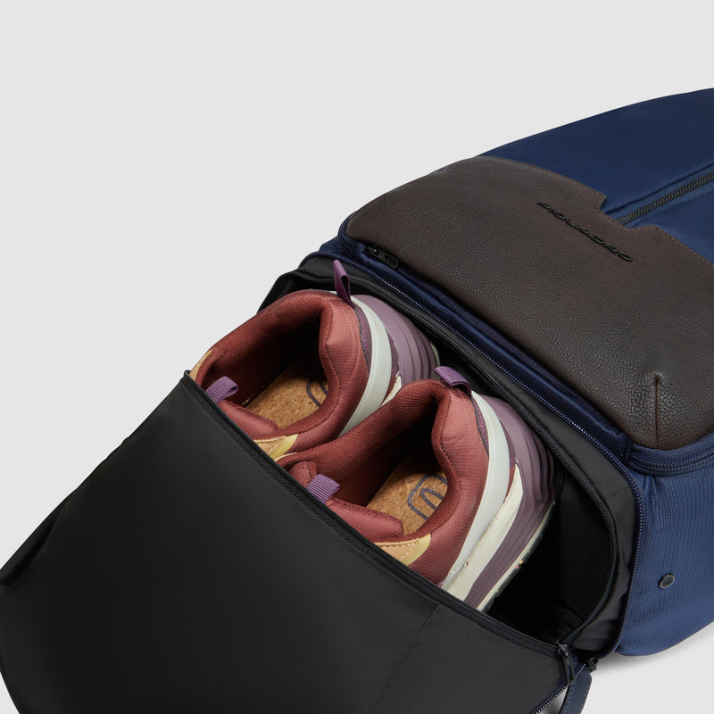 Zaino da Viaggio PRO Piquadro Marcel in Pelle e Tessuto Espandibile con Porta PC 15,6&