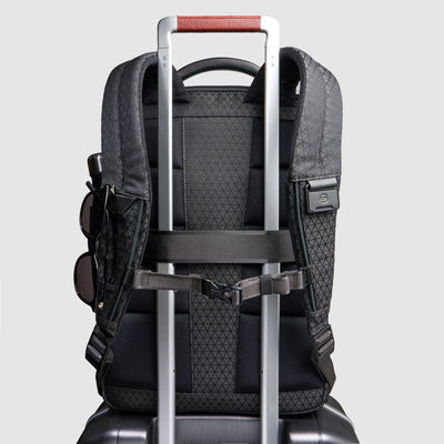 Zaino da Viaggio 2in1 Modulare Piquadro HEX in Tessuto Riciclato e PU con Lucchetto e Porta PC 15,6" Blu