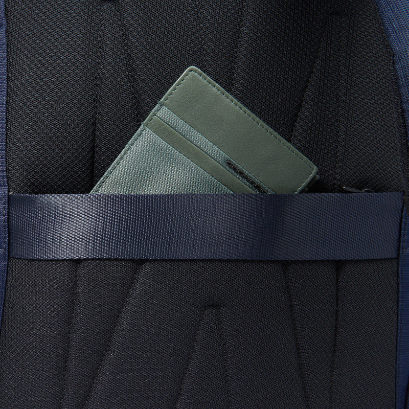 Zaino Piquadro Marcel in Pelle e Tessuto con Porta PC 15,6" Blu