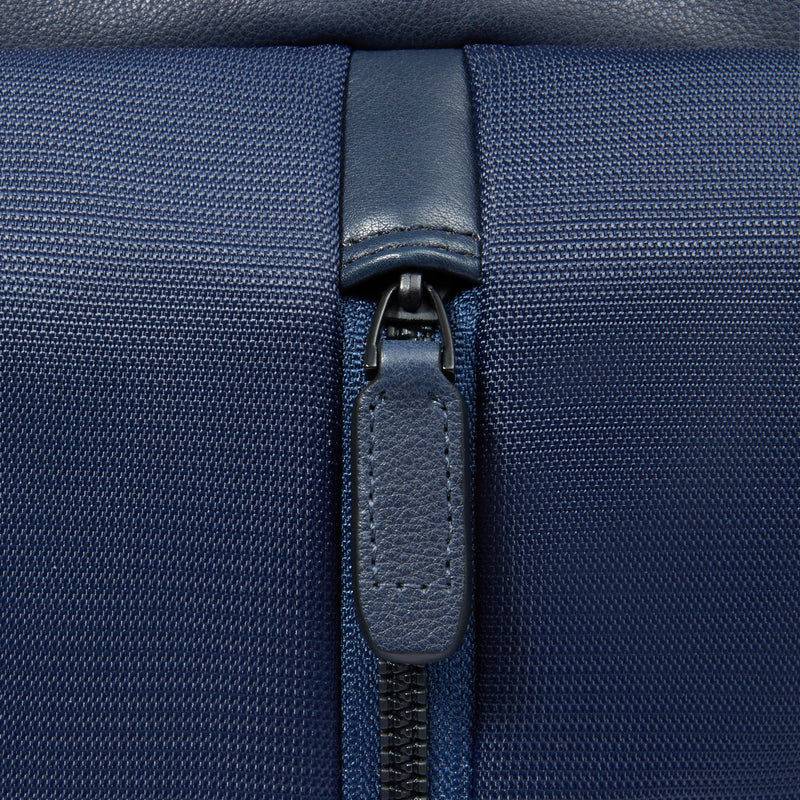 Zaino Piquadro Marcel in Pelle e Tessuto con Porta PC 15,6" Blu