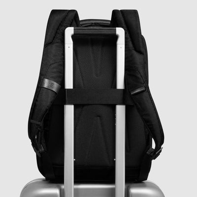 Zaino Piquadro Marcel in Pelle e Tessuto con Porta PC 15,6" Nero