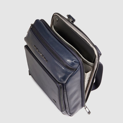 Borsello da Uomo Piquadro New Classic in Pelle con Porta iPad® 11'' Blu