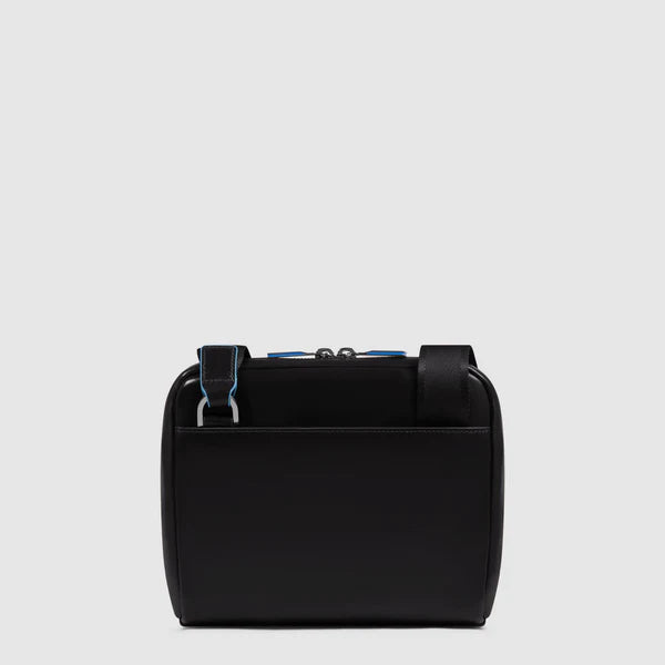 Borsello da Uomo Piquadro Blue Square in Pelle Nero