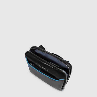 Borsello da Uomo Piquadro Blue Square in Pelle Nero