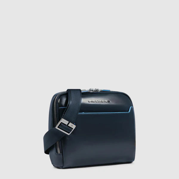 Borsello da Uomo Piquadro Blue Square in Pelle Blu