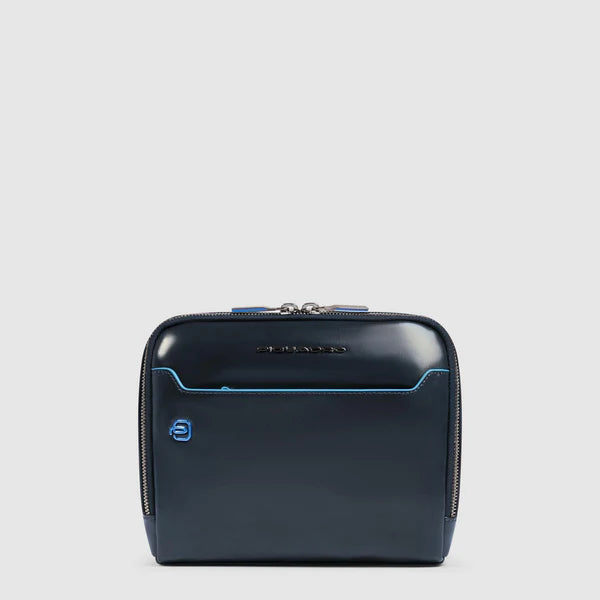 Borsello da Uomo Piquadro Blue Square in Pelle Blu