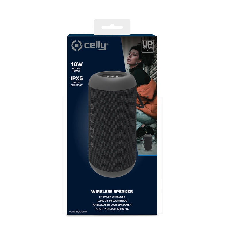 Speaker Wireless ULTRABOOST Celly 10W Nero