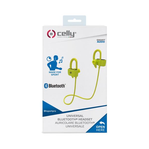 Auricolari Bluetooth In-Ear Stereo Celly Sport Pro Giallo