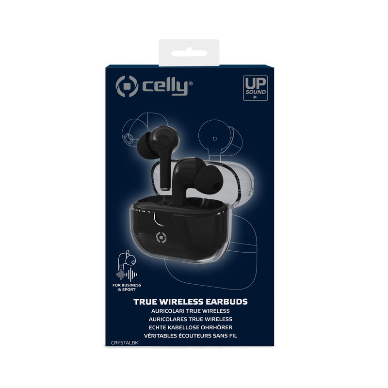 Auricolari In-Ear Celly CLEAR True Wireless Nero Trasparente