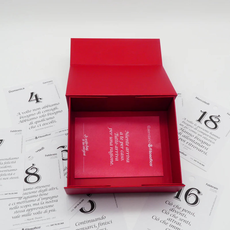 Cofanetto per Calendario Filosofico 14 x 17 x 6,5 cm