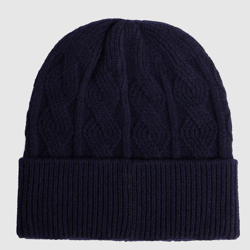 Cuffia da Uomo Piquadro in Pura Lana al 100% Blu