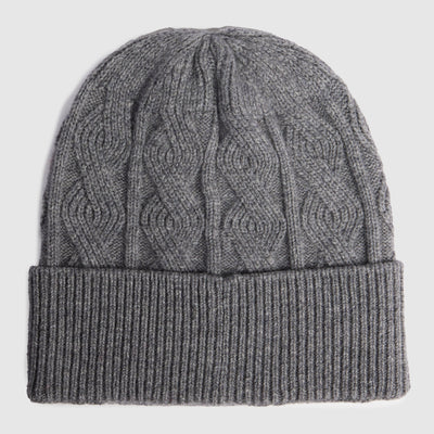 Cuffia da Uomo Piquadro in Pura Lana al 100% Grigio