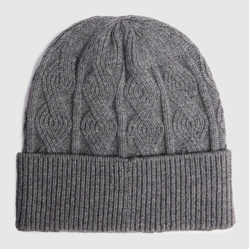 Cuffia da Uomo Piquadro in Pura Lana al 100% Grigio