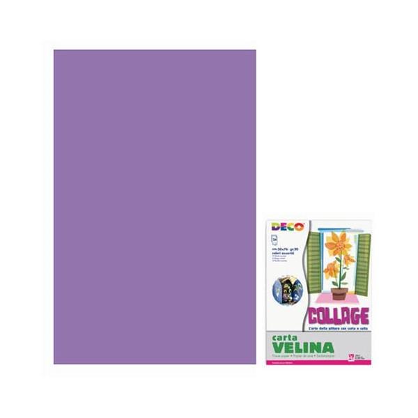 Carta Velina Viola in Fogli 50 x 76 cm - 24 pezzi