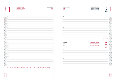 Agenda 12 Mesi Giornaliera Intempo Bravo 2026 in Papercoat Arancio 9 x 13 cm
