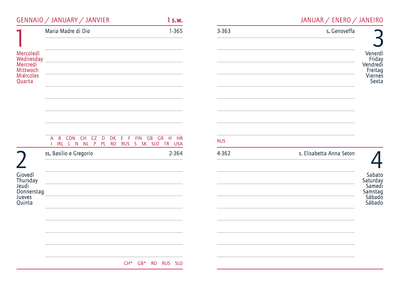 Agenda 12 Mesi Intempo Bravo Bi-Giornaliera Tascabile in Papercoat Avio 7 x 10 cm - 2026
