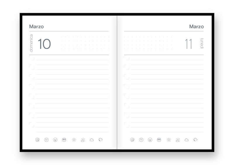 Agenda 12 Mesi Intempo Zooland Giornaliera in Similpelle con Elastico Giallo Oro 10 x 15 cm - 2026