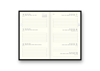 Agenda 12 Mesi Intempo Cartesio Settimanale in Similpelle con Elastico e Penna Grigio 9 x 14 cm - 2026