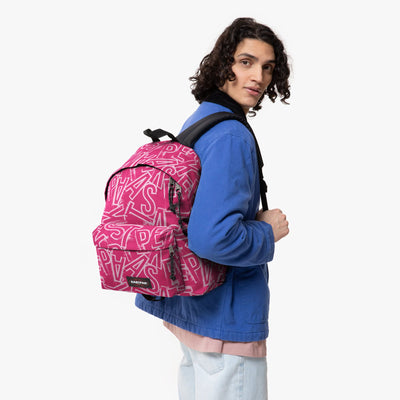 Zaino Padded Eastpak Letters Pink