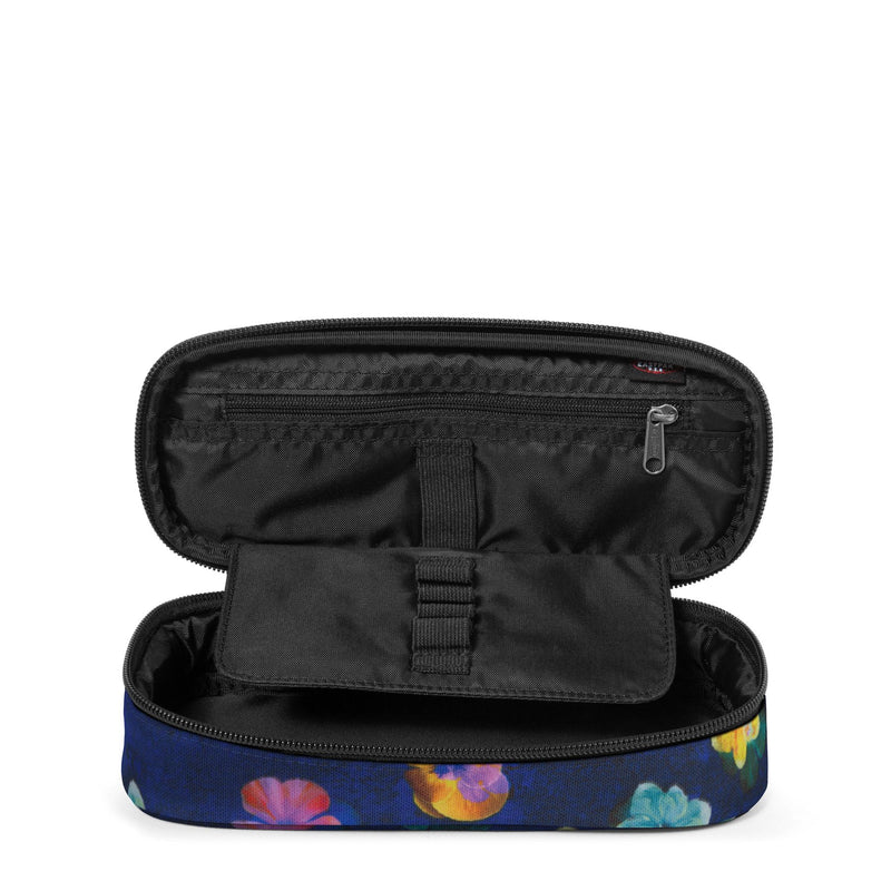 Astuccio Oval Single Eastpak Flower Blur Navy