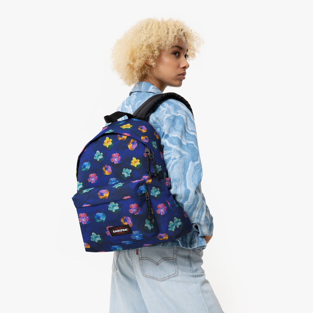 Zaino eastpak blu con fiori hotsell