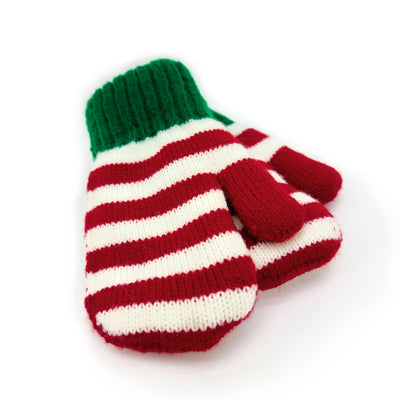 Guanti Maglia Elfo Verde e Rosso / Taglia: L