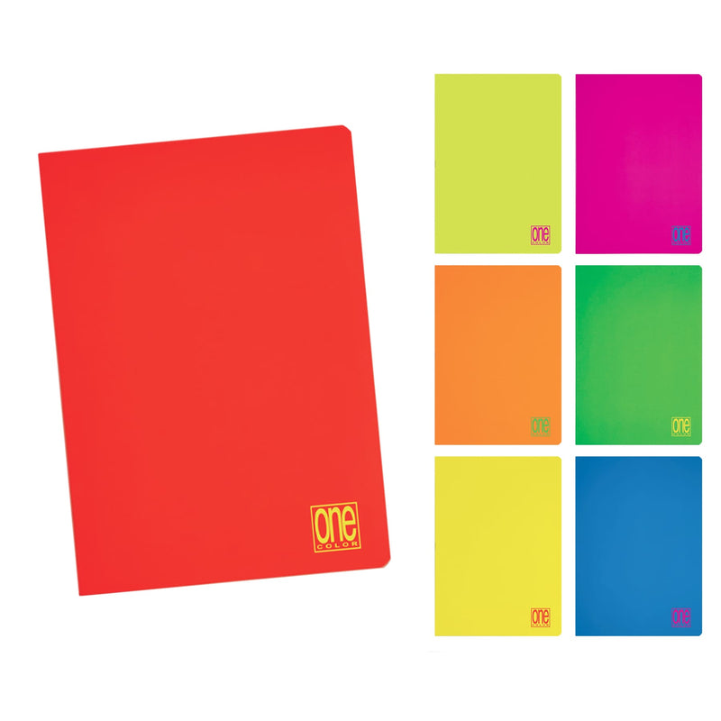 Quaderno Maxi One Color Fluo 80 gr / 20 Fogli / Quadretti 4 mm