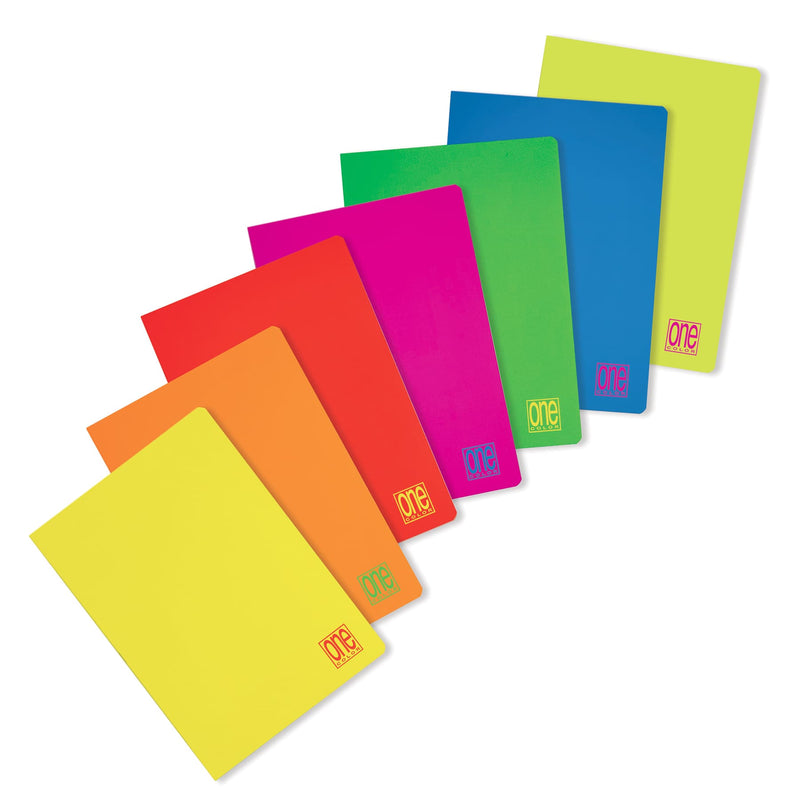 Quaderno Maxi One Color Fluo 80 gr / 20 Fogli / Quadretti 4 mm