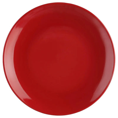 Piatto Piano da Dessert in Ceramica Rosso 21 cm
