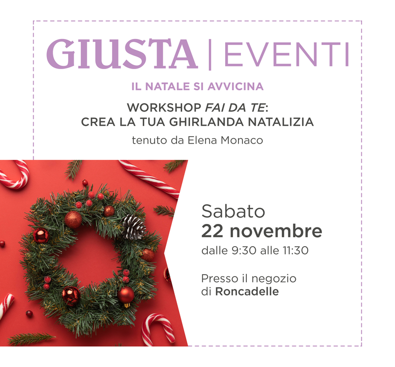 Workshop Ghirlanda: Crea la tua Ghirlanda Natalizia!</br><span style="color: 