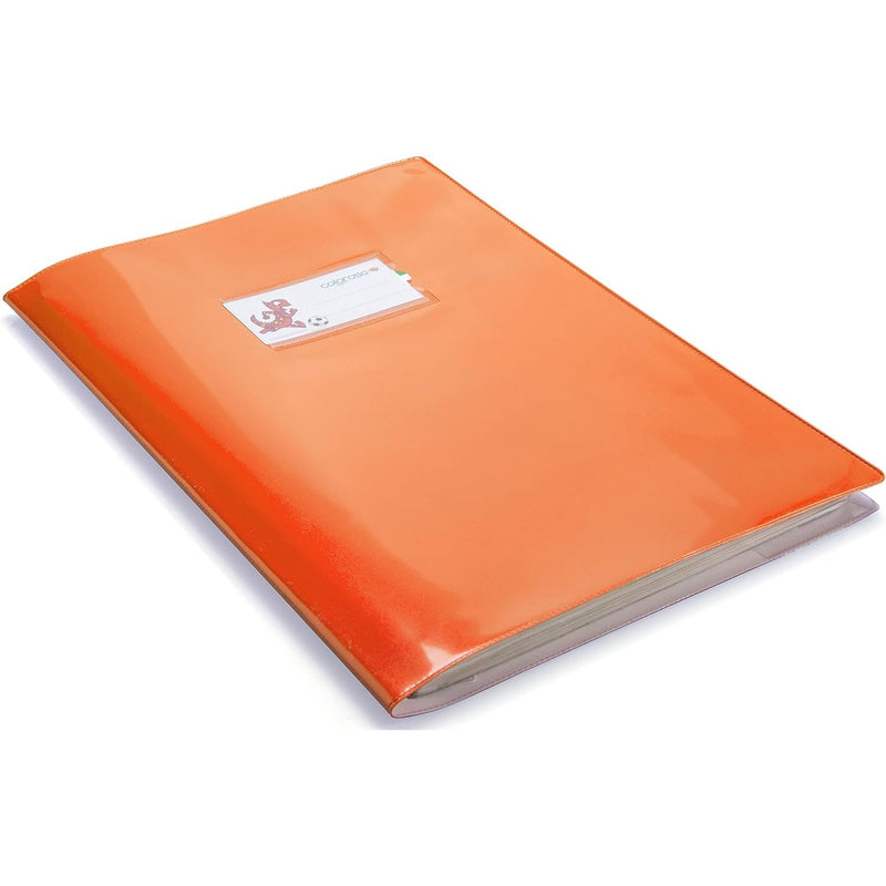 Copriquaderno Maxi Laccato Ri-Plast Greenline con Alette Arancione / 21 x 30 cm / 220 my