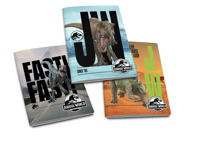 Quaderno A4 Jurassic World 2025 Fantasie Assortite / Riga A