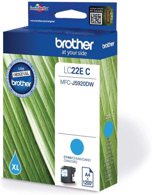 Cartuccia Originale Brother LC22EC XL Ciano