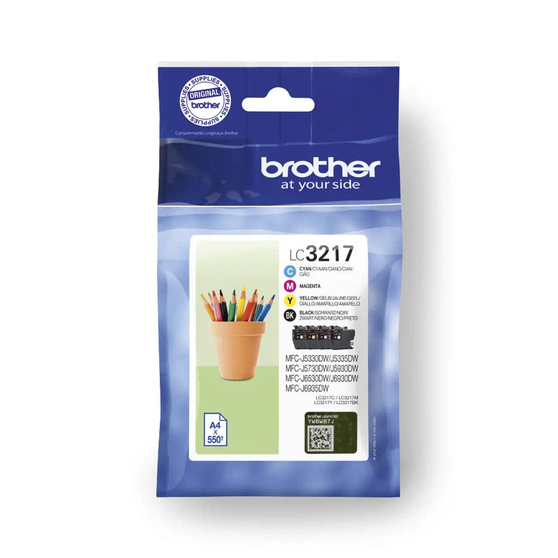 Multipack Cartuccia Originale Brother LC3217 C+M+Y+K