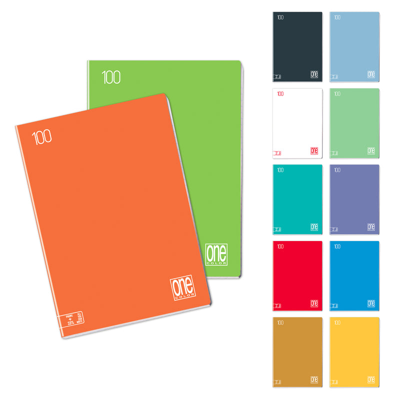 Quaderno Maxi One Color A4 / 100 gr / 1 Rigo / 18 Fogli