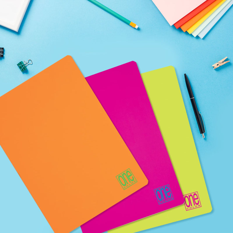 Quaderno Maxi One Color Fluo 80 gr / 20 Fogli / Quadretti 4 mm