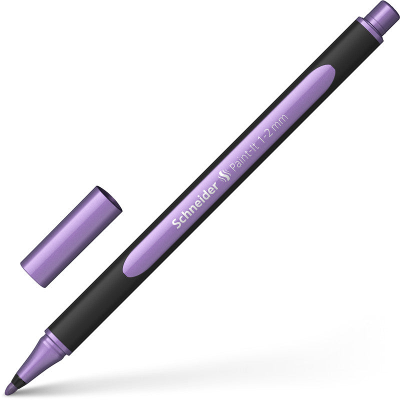 Pennarello Marcatore a Vernice Schneider Paint-It 020 Metallic con Punta 1,2 mm Viola