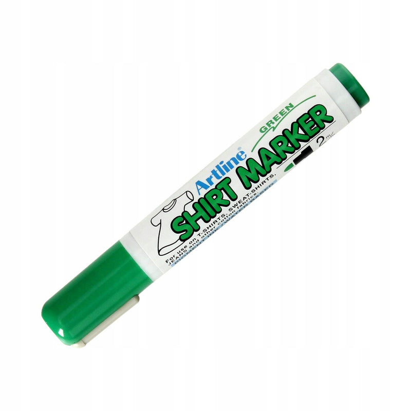 Pennarello Marcatore Artline T-Shirt a Punta Conica 2 mm per Tessuto Verde