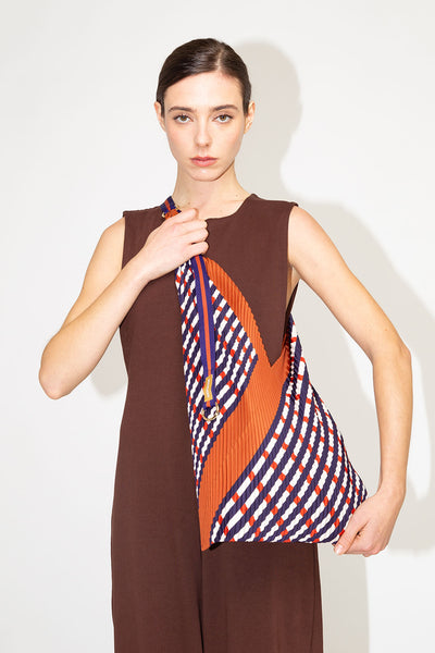 Borsa Y Plissettata + Pochette Multitudes Sophia Terracotta