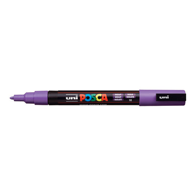 Pennarello Marcatore a Tempera Uni Posca a Punta Fine Viola